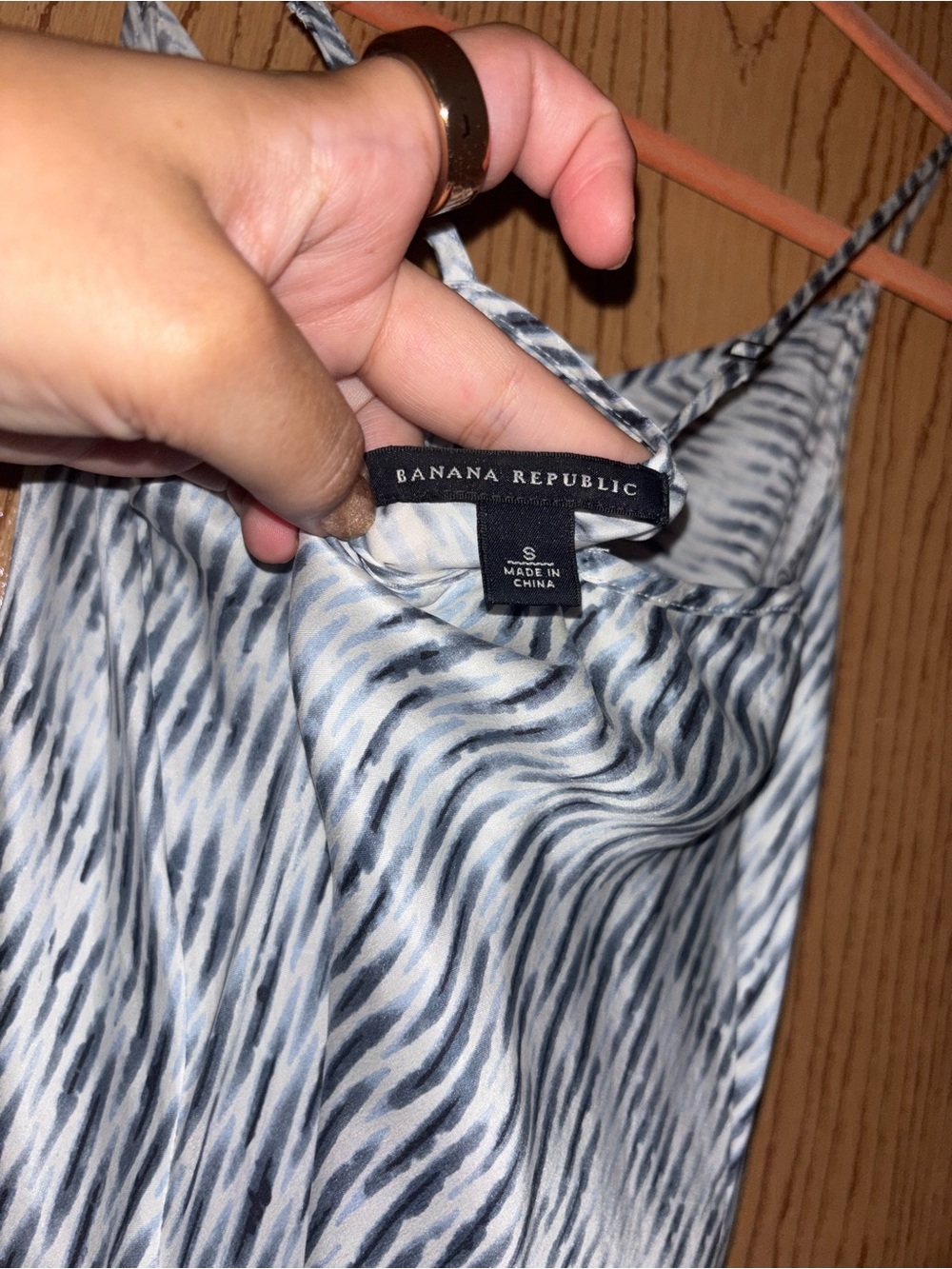 Banana Republic Black & White Midi Slip Dress - Picture 3 of 3